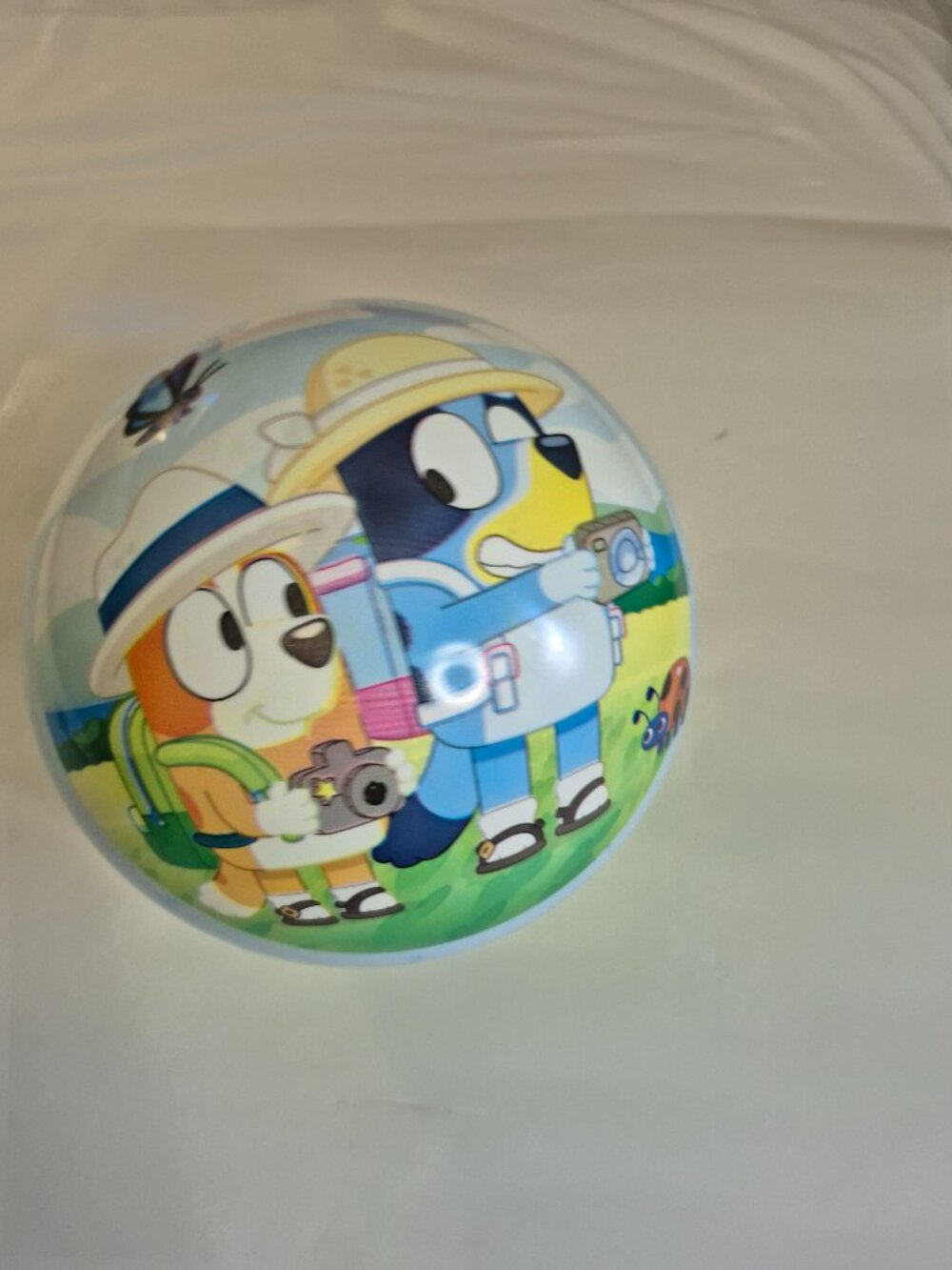Hedstrom Bluey Playball, 10 inch Vinyl, 3-18 years Blue, NEW